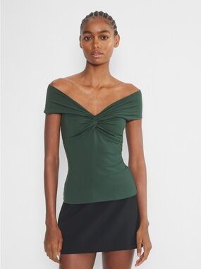 Aritzia Original Contour Twist Off-Shoulder Top